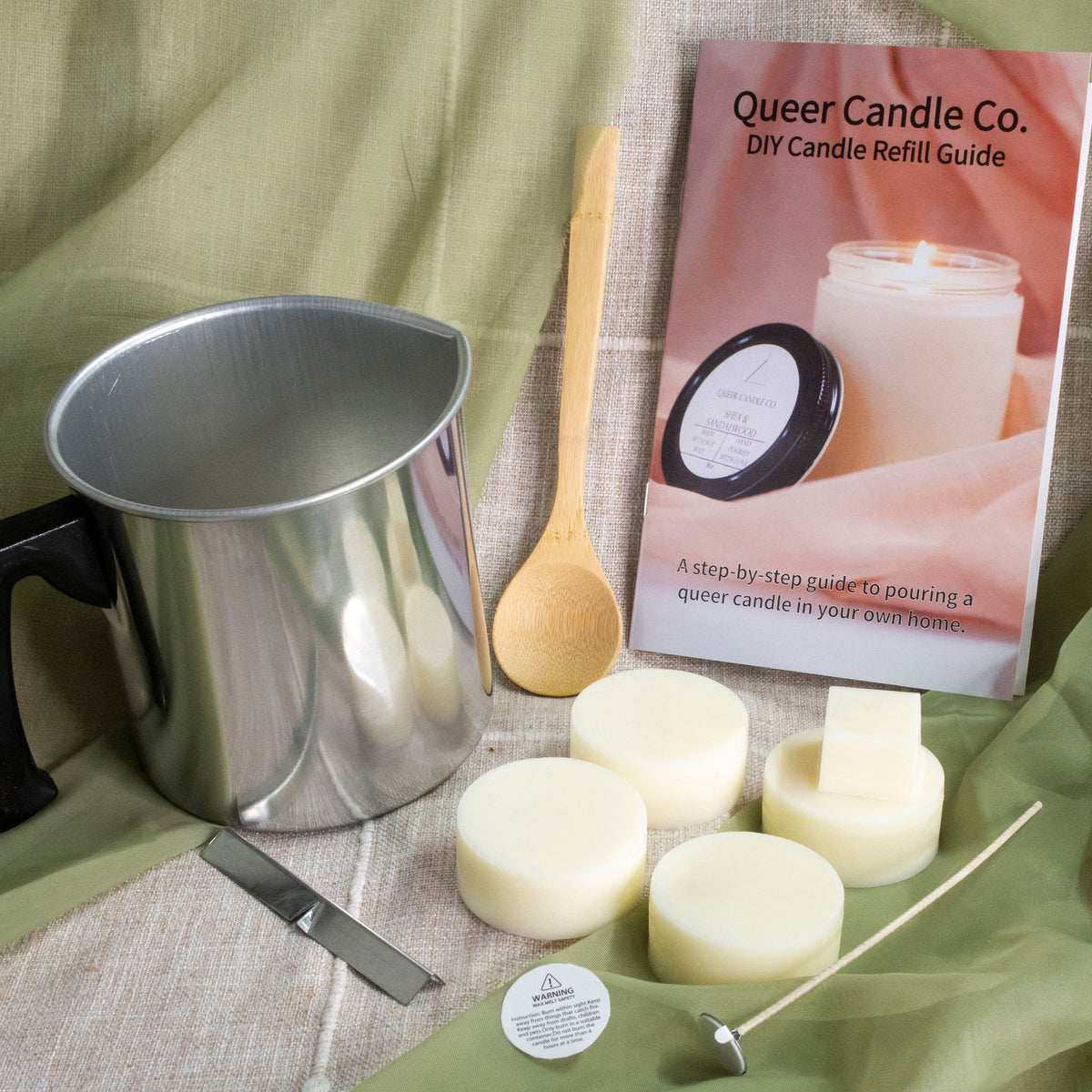 Wax Pack - Small (8oz) DIY Candle Refill Kit – Queer Candle Co.