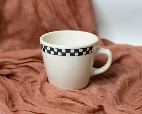 Thrifted Collection: Checkered mug