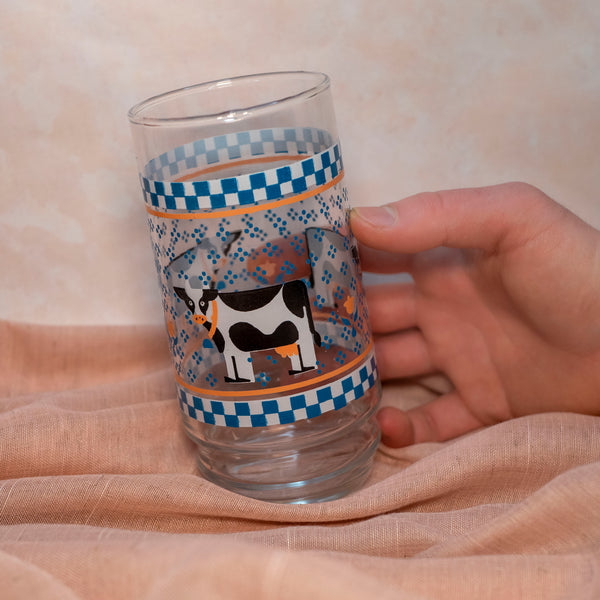 Thrifted Collection: Cow Glass