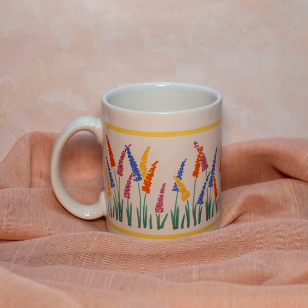 Thrifted Collection: Rainbow Flowers Mug