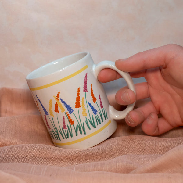 Thrifted Collection: Rainbow Flowers Mug