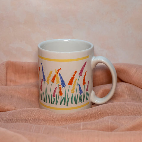 Thrifted Collection: Rainbow Flowers Mug