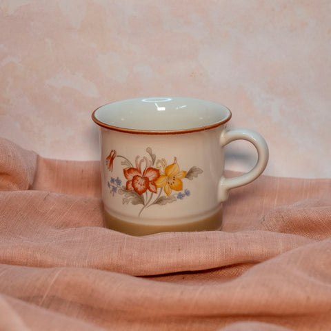 Thrifted Collection: Red Rim Floral Mug