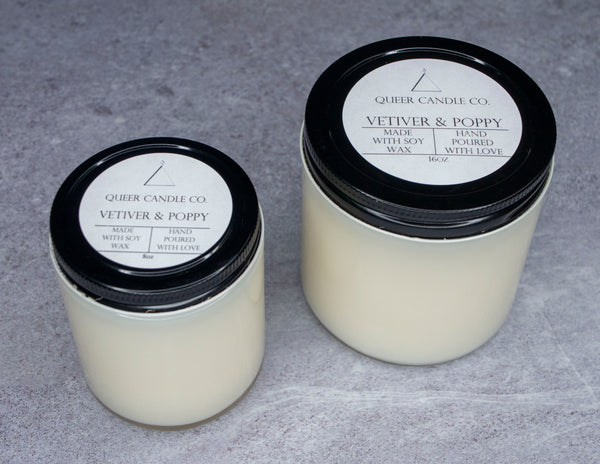 Vetiver & Poppy Soy Candle
